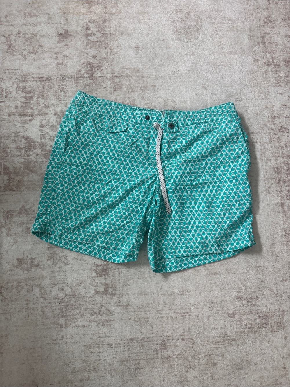 J. Crew Aqua Micro Geometric Swim Board Shorts
